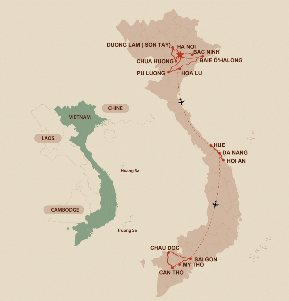 Hanoi – Halong – Hue – Mékong – Fêtes Traditionnelles