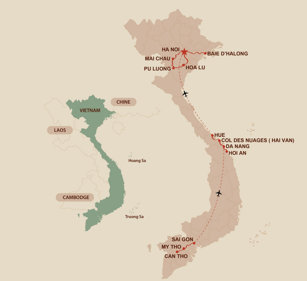Splendeurs Du Vietnam – Saigon – Can Tho – Hue – Hanoi – Mai Chau – Pu Luong – Halong