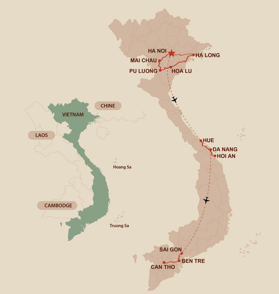Vélo à La Campagne – Hanoï – Maichau – Hoalu – Hoi An – Mékong
