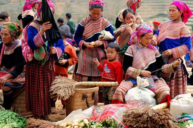 Marche Mongtagnard Lao Cai Coc Ly